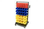Verrijdbaar magazijn bakkenwagen opbergrek met 90 bakjes, Niet ingevuld, Niet ingevuld, Nieuw, Ophalen of Verzenden