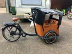 Elektrische bakfiets Babboe Curve met huif, Gebruikt, Elektrisch, 2 kinderen, Ophalen