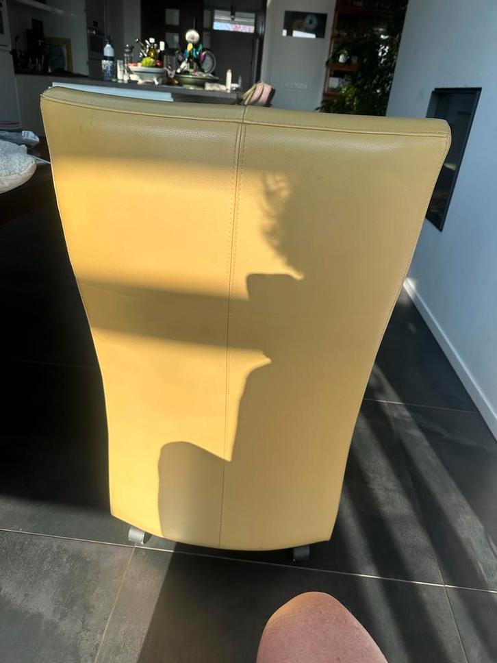 4 Leolux stoelen, Huis en Inrichting, Stoelen, Gebruikt, Vier, Leer, Overige kleuren, Ophalen