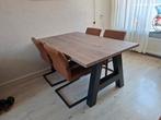 Eethoek mooie  tafel met 4x stoel, Ophalen, Nieuw, Rechthoekig, 50 tot 100 cm