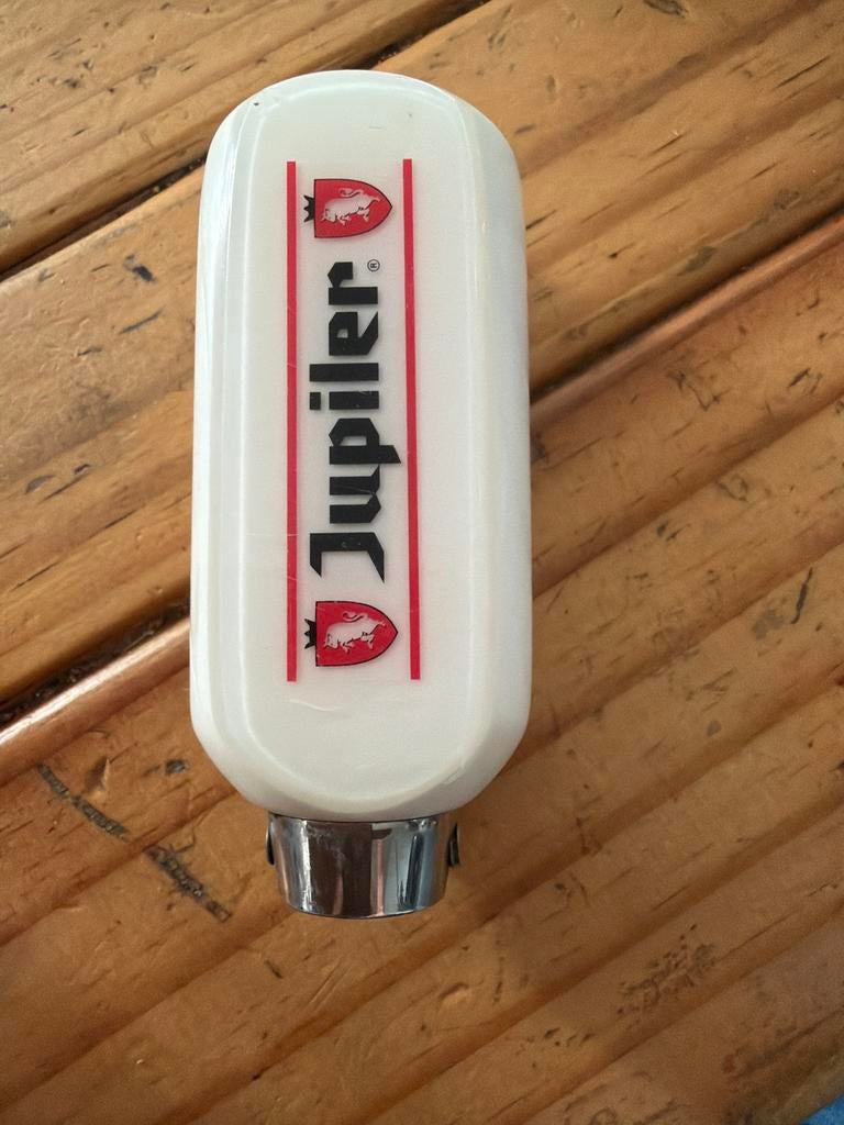Jupiler biertap knop porselein - Goede staat, Ophalen of Verzenden, Gebruikt, Overige typen, Jupiler