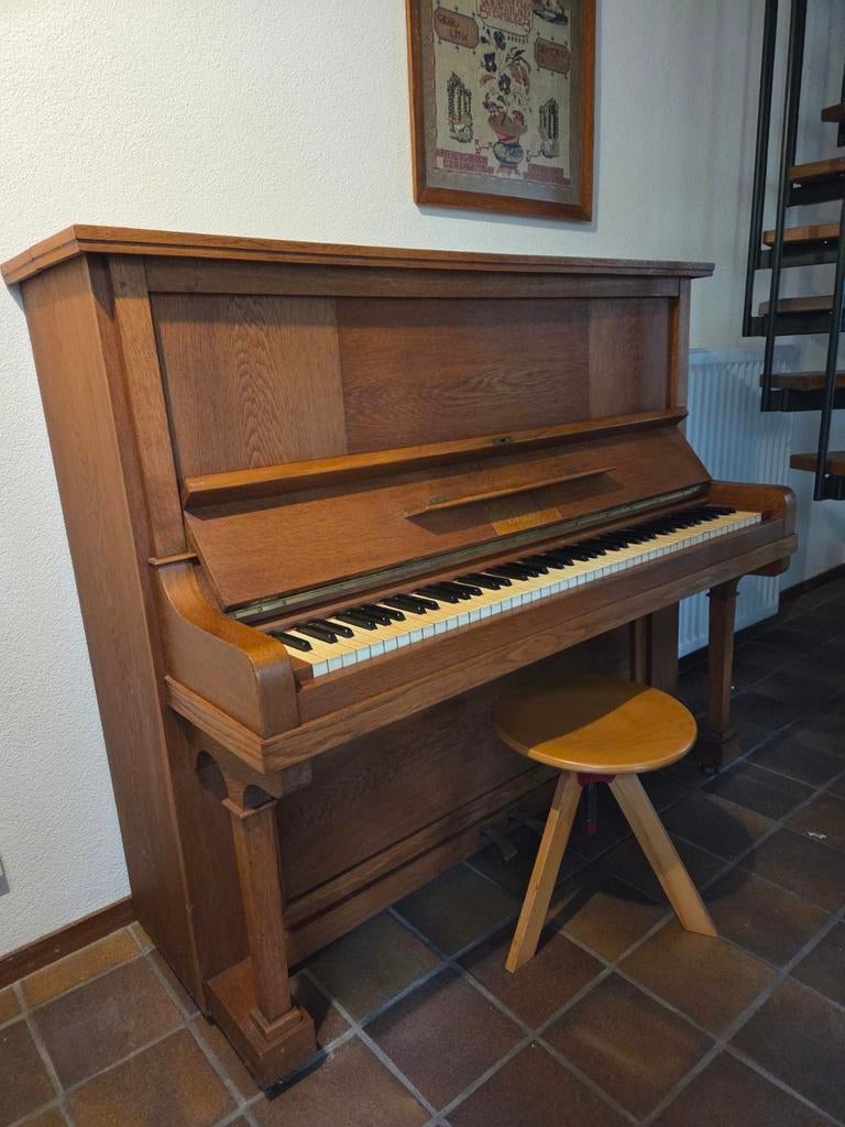 Piano Ed Seiler, Muziek en Instrumenten, Piano's, Ophalen, Gebruikt, Bruin