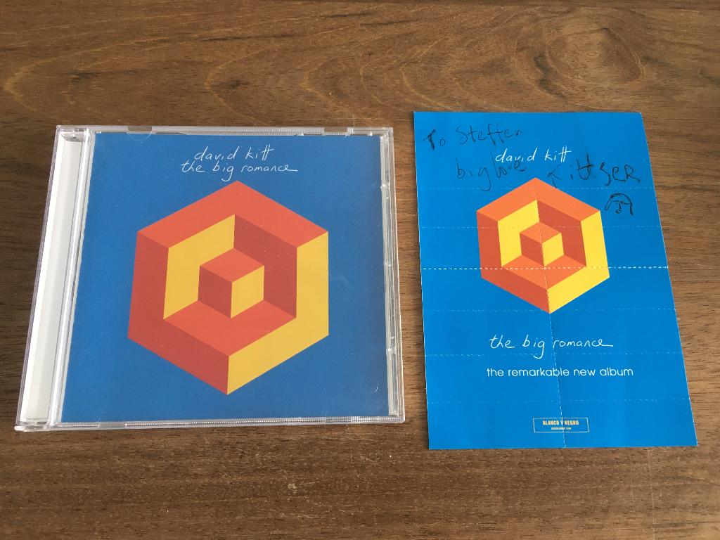 Cd David Kitt The Big Romance + GESIGNEERD Album Flyer NIEUW, Ophalen of Verzenden, 1990 - 1999, Nieuw in verpakking