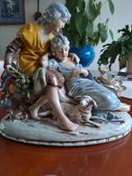 Verliefd stelletje, met lammetje en vogel.(UNIEK)..., Verzamelen, Beelden en Beeldjes, Ophalen, Zo goed als nieuw, Mens