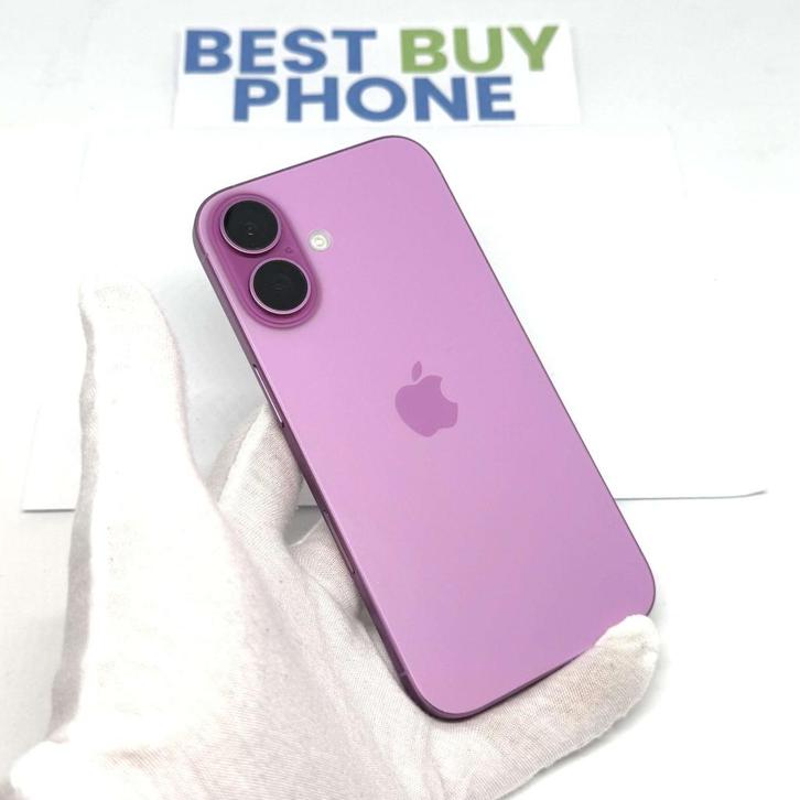 iPhone 16 128GB roze /krasvrij /91% batt /garantie, Telecommunicatie, Mobiele telefoons | Apple iPhone, Zo goed als nieuw, 128 GB