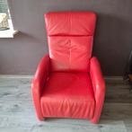 Leren leunstoel Hukla, Huis en Inrichting, Fauteuils, Ophalen of Verzenden, 75 tot 100 cm, 50 tot 75 cm