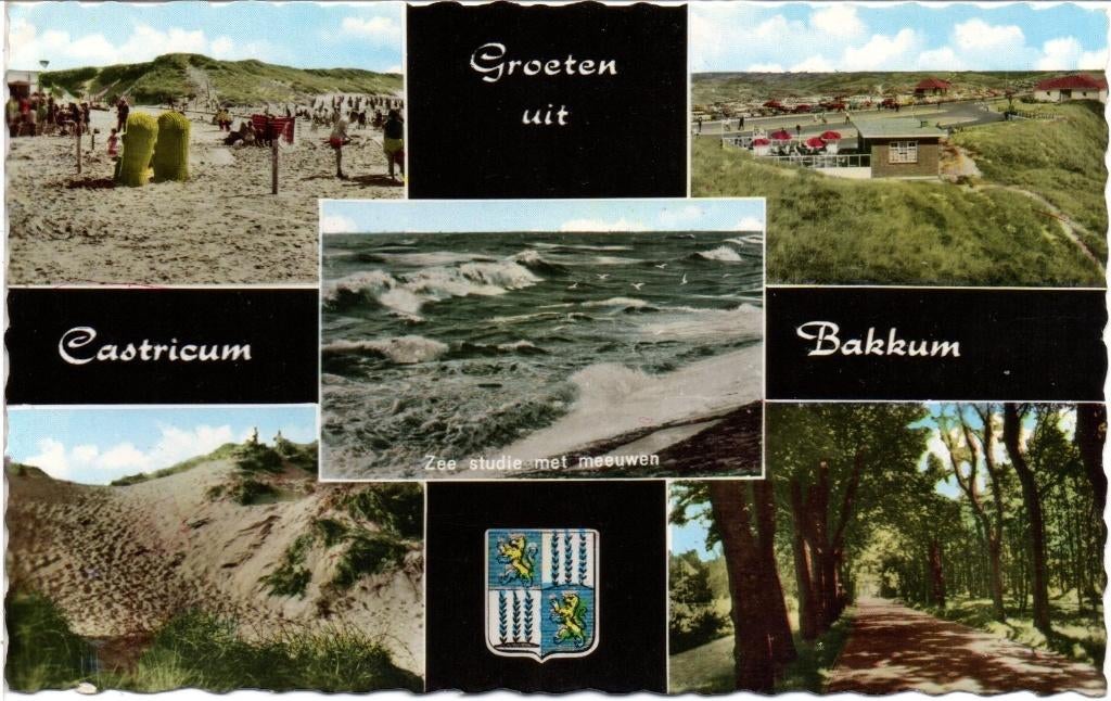 Bakkum Groeten uit Castricum, Ophalen of Verzenden, Gelopen, Noord-Holland