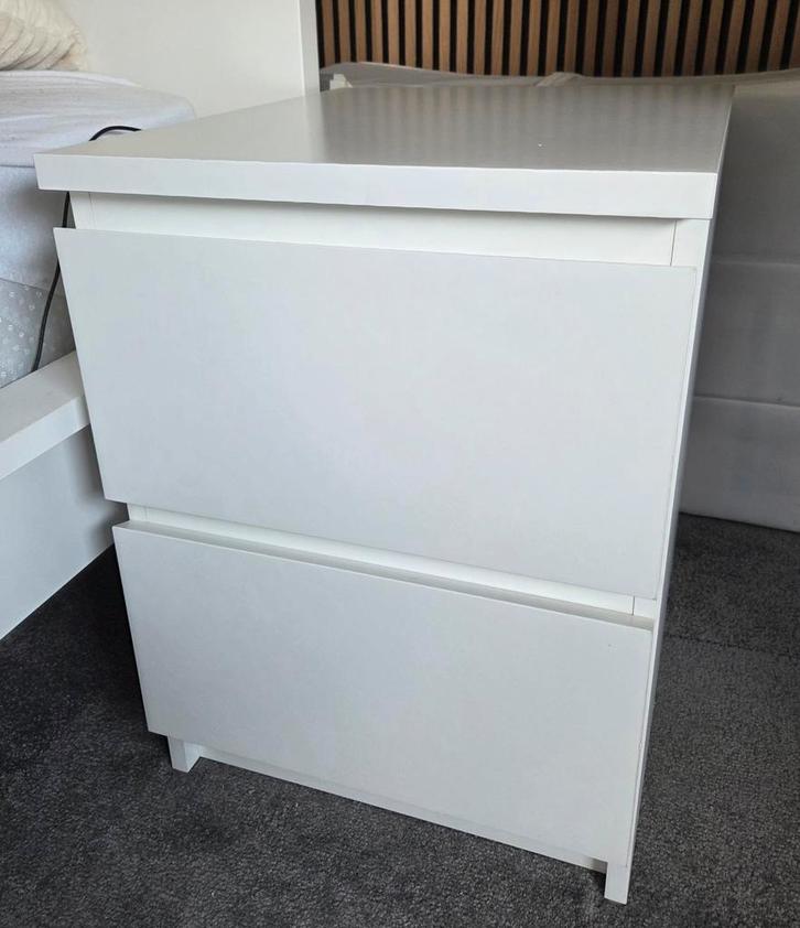 Ikea Malm Nachtkastje - Ladekast, Huis en Inrichting, Slaapkamer | Nachtkastjes, Gebruikt, Minder dan 55 cm, Minder dan 45 cm