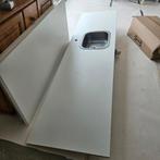 Aanrecht met wasbak, Huis en Inrichting, Keuken | Keukenelementen, Ophalen, Wit, Zo goed als nieuw, 200 cm of meer