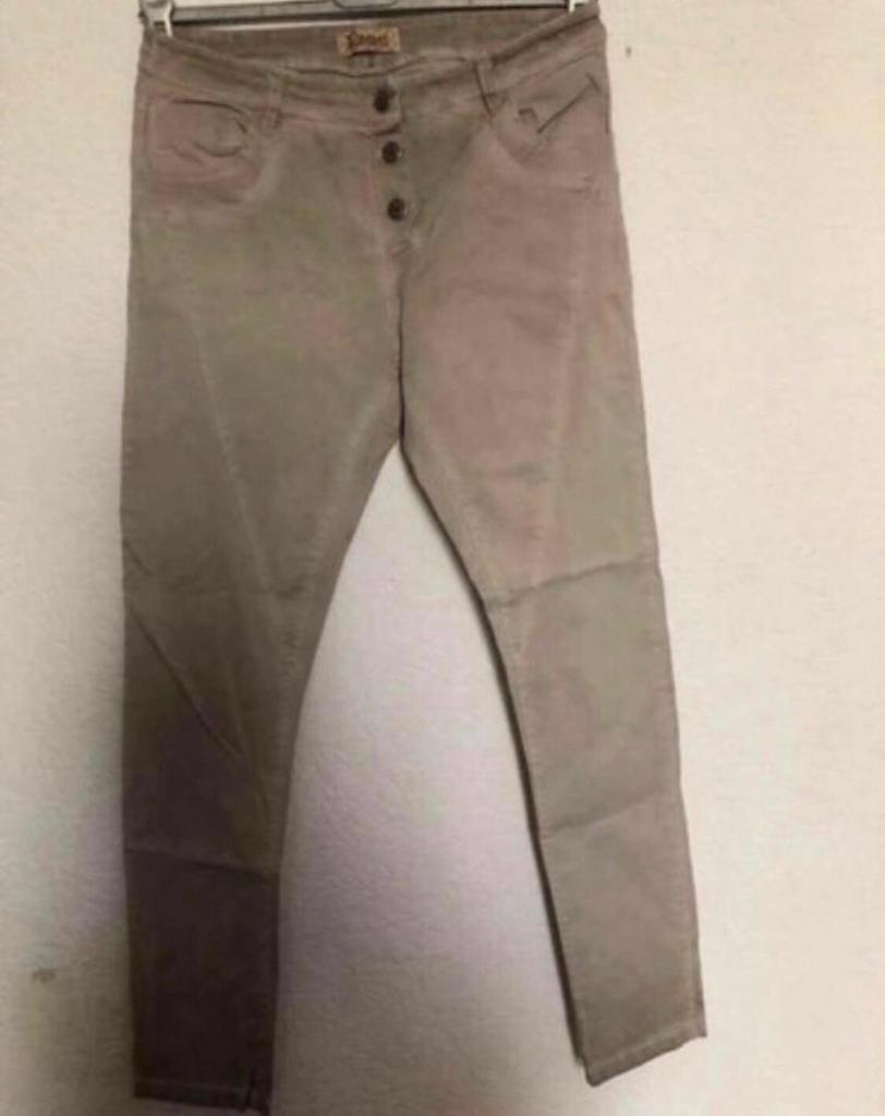 Maat S - jeans van DEMM - beigekleur, Beige, Ophalen of Verzenden, Zo goed als nieuw, Maat 36 (S)