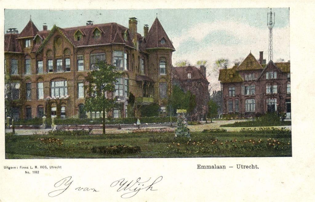 Emmalaan - Utrecht. - 1905 gelopen, Ophalen of Verzenden, Voor 1920, Gelopen, Utrecht