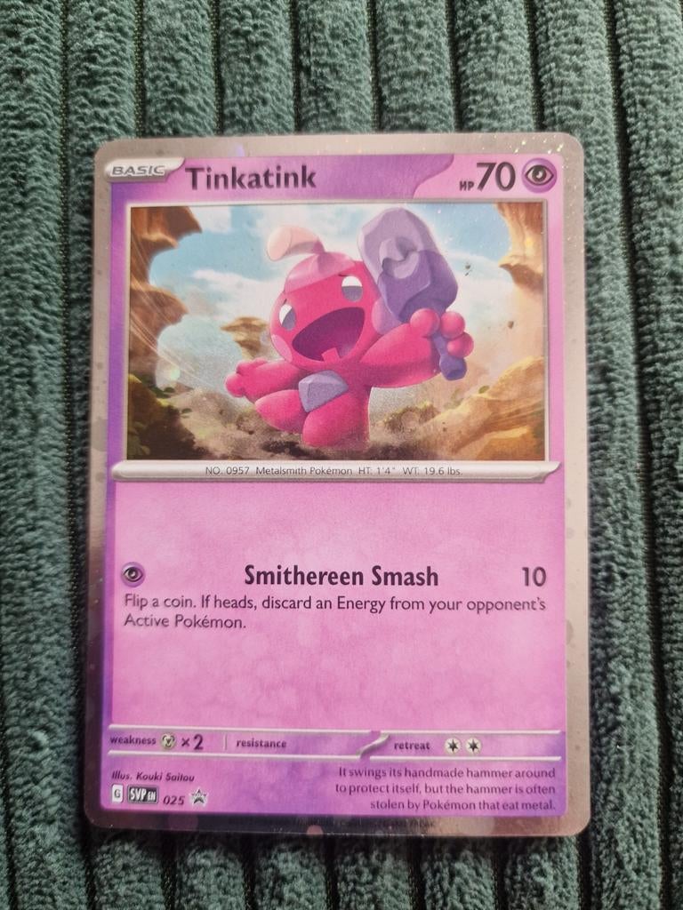 Tinkatink Pokémon kaart - Basic 70 HP, Ophalen of Verzenden, Zo goed als nieuw, Losse kaart