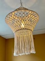 Macramé hanglamp - Bohemian decoratie - 70 cm lengte, Ophalen of Verzenden, Zo goed als nieuw, Stof, 50 tot 75 cm