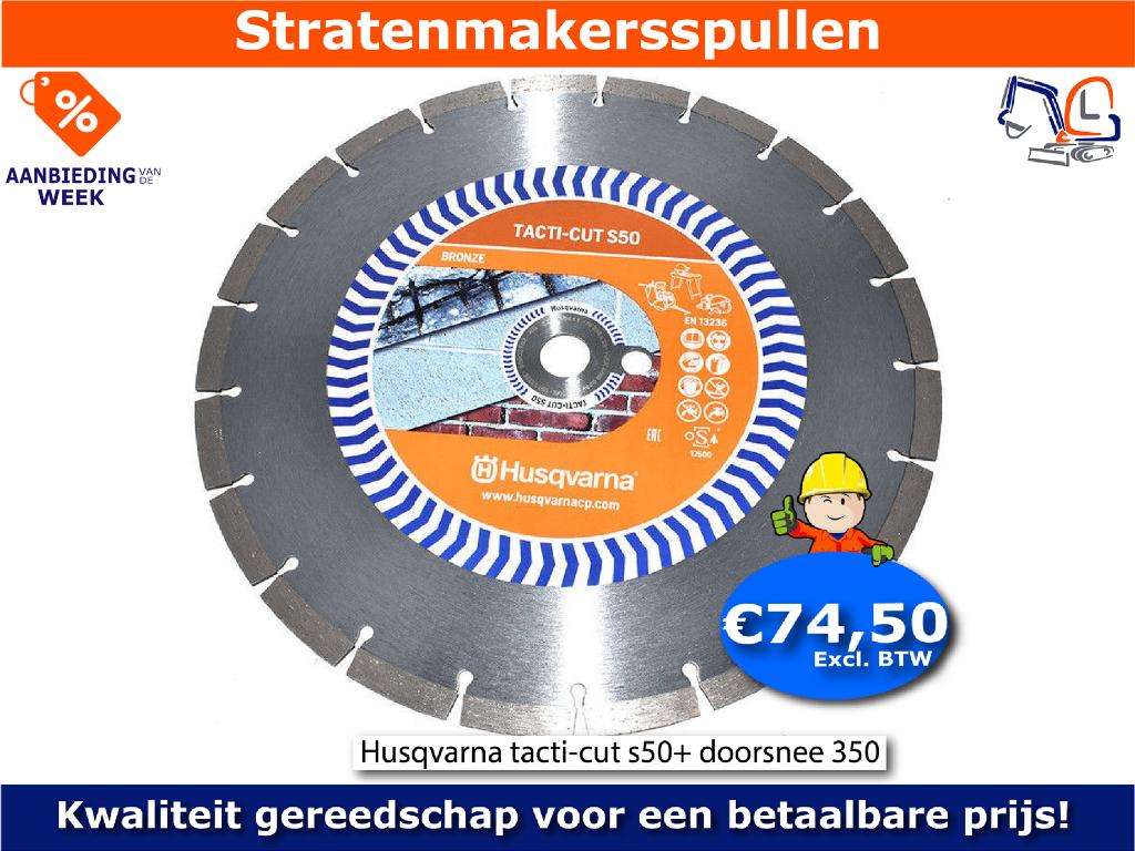 Diamantzaagblad 350 Husqvarna tacti-cut s50+, Tuin en Terras, Hand-tuingereedschap, Ophalen of Verzenden, Nieuw, Overige soorten