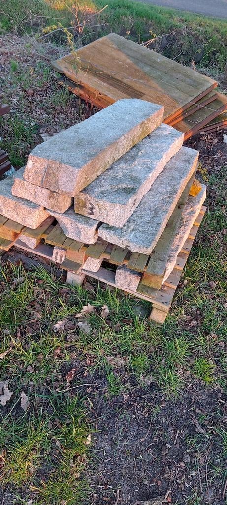 Graniet banden stoepranden bandjes hardsteen bentheimer, Tuin en Terras, Tegels en Klinkers, Overige typen, Natuursteen, Ophalen of Verzenden