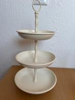 Crèmekleurige etagère met 3 lagen, Ophalen, Gebruikt