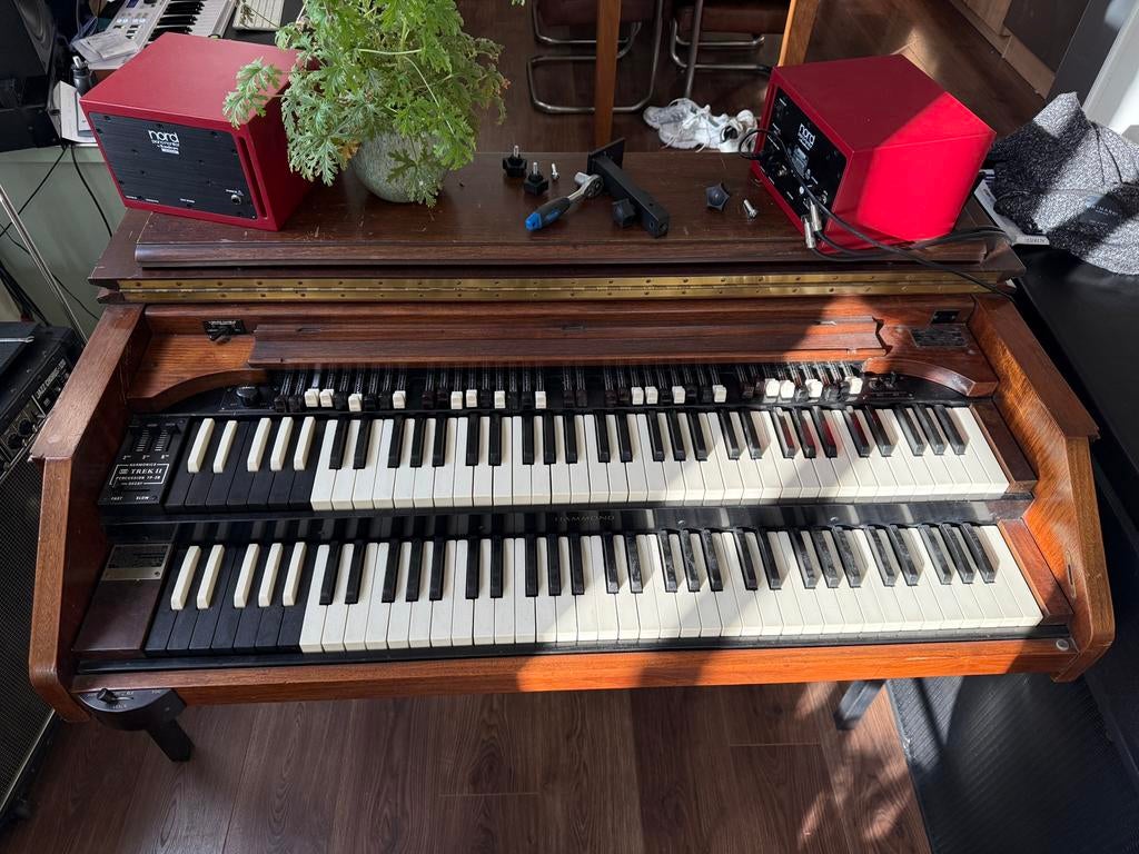Hammond CV + Buizen Leslie + Bank, Muziek en Instrumenten, Ophalen, Gebruikt, 2 klavieren, Hammondorgel