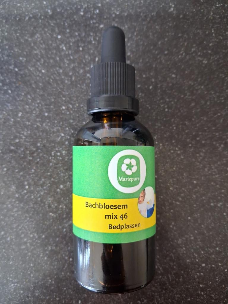 Bachbloesem Mix 46 tegen bedplassen - Nieuw 50 ml THT 2028, Ophalen of Verzenden, Nieuw, Poeder of Drank