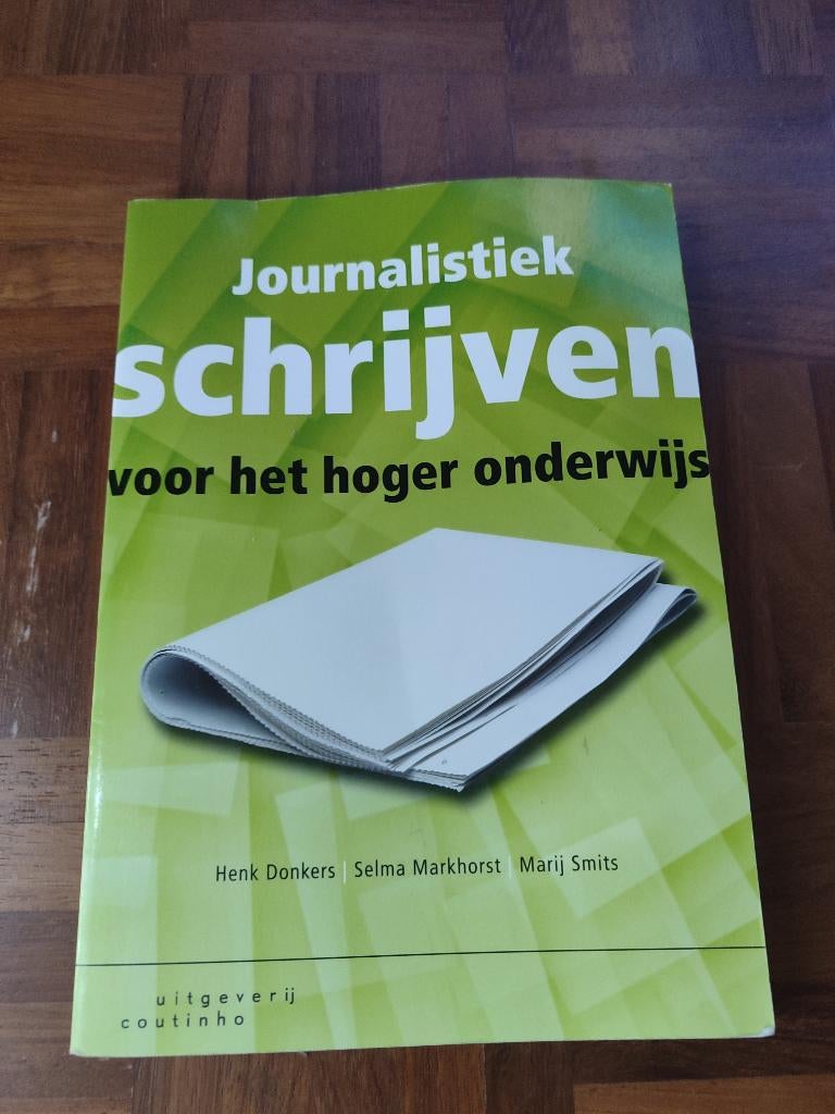Studieboek WO Journalistiek Schrijven, Boeken, Studieboeken en Cursussen, Ophalen of Verzenden, Alpha, Zo goed als nieuw, WO