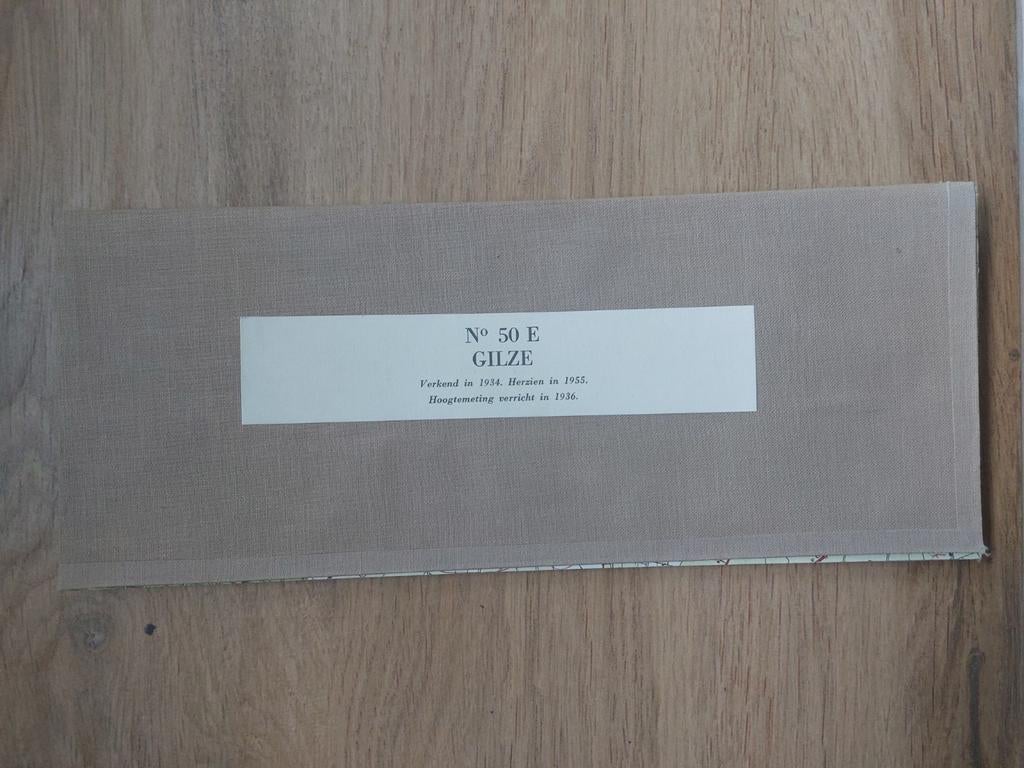 50E Gilze Alphen Chaamsche bossen Riel Rijen Stafkaart 1958, Topografische Dienst Nederland, Ophalen of Verzenden, 1800 tot 2000