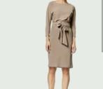Taupe kleurige jurk ladress caroline mt l Travelstof, Overige kleuren, Verzenden, Maat 42/44 (L), Zo goed als nieuw