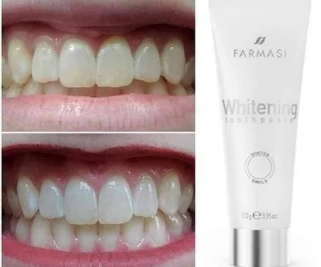 Whiting tandpasta farmasi, Sieraden, Tassen en Uiterlijk, Uiterlijk | Cosmetica en Make-up, Ophalen of Verzenden, Nieuw, Geel