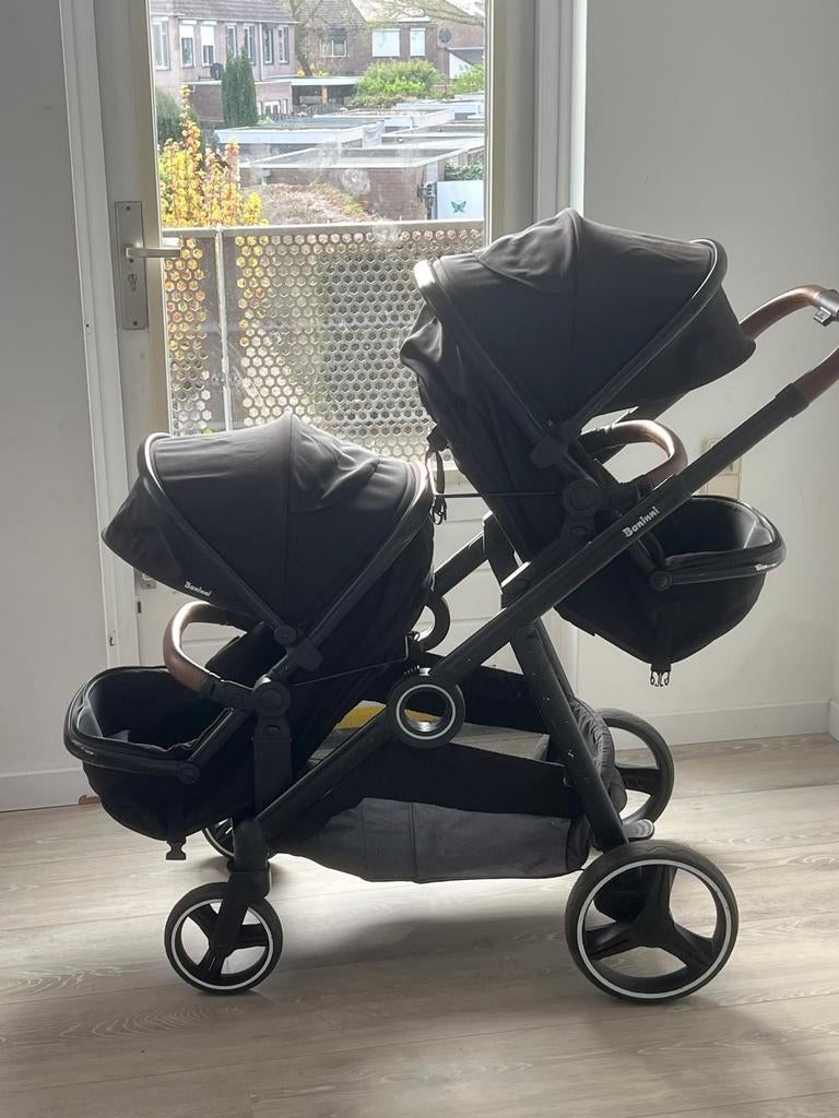 Baninni Duo Kinderwagen - Zwart, Ophalen, Gebruikt, Overige merken, Duowagen