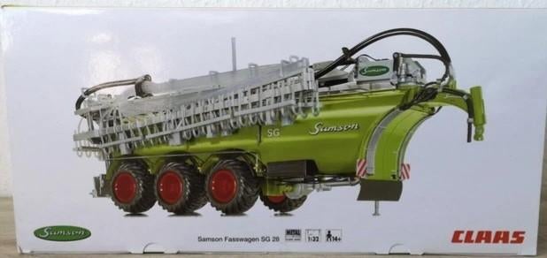 Samson SG 28 Half Gedragen Mesttank Claas Groen, Hobby en Vrije tijd, Modelauto's | 1:32, Overige merken, Wiking, Tractor of Landbouw