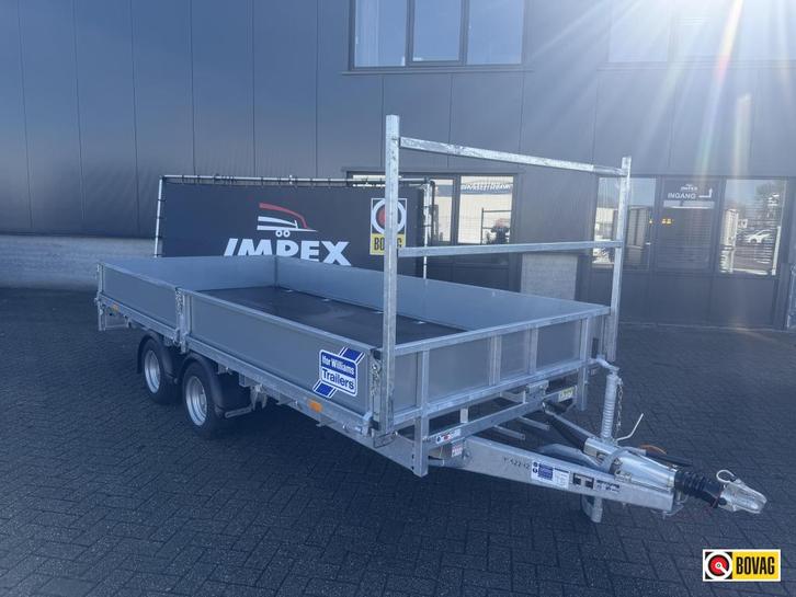 Bij Impex IFOR Williams LM146 Plateau 423x198 3500 kg oprijp, Auto diversen, Aanhangers en Bagagewagens, Nieuw