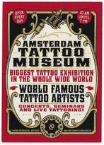 Amsterdam Tattoo Museum Gelopen Ansichtkaart (B5881 ), Ophalen of Verzenden, 1980 tot heden, Ongelopen
