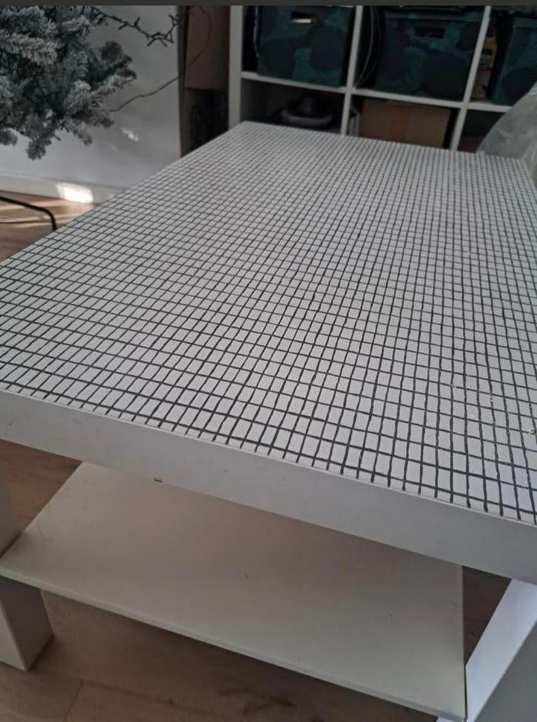 Salontafel met print, Ophalen, Gebruikt, Rechthoekig