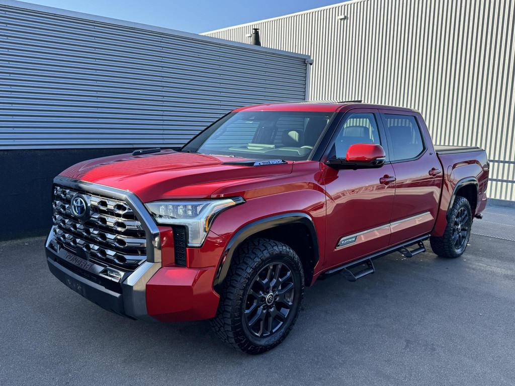 Toyota Tundra 3.5L Hybrid Platinum Crew Max Full-option! 5-Z, Auto's, Stof, Gebruikt, Overige carrosserieën, Overige brandstoffen