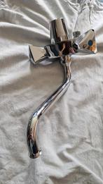 Drukkraan combinatie met onderuitloop chroom 8bar kraan, Ophalen of Verzenden, Zo goed als nieuw, Chroom, Kraan