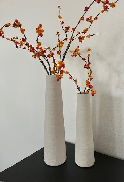 Countryfield Luxe Vazen Set Nohr Crème Beige Aardewerk Nieuw, Overige kleuren, Aardewerk of Porselein, Nieuw, Ophalen of Verzenden