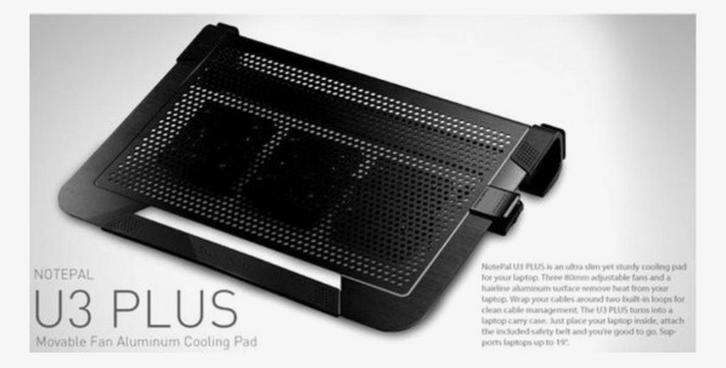 Laptop koeler - Cooler Master NotePal U3 Plus, Computers en Software, Laptopstandaarden, Zo goed als nieuw, Ophalen of Verzenden