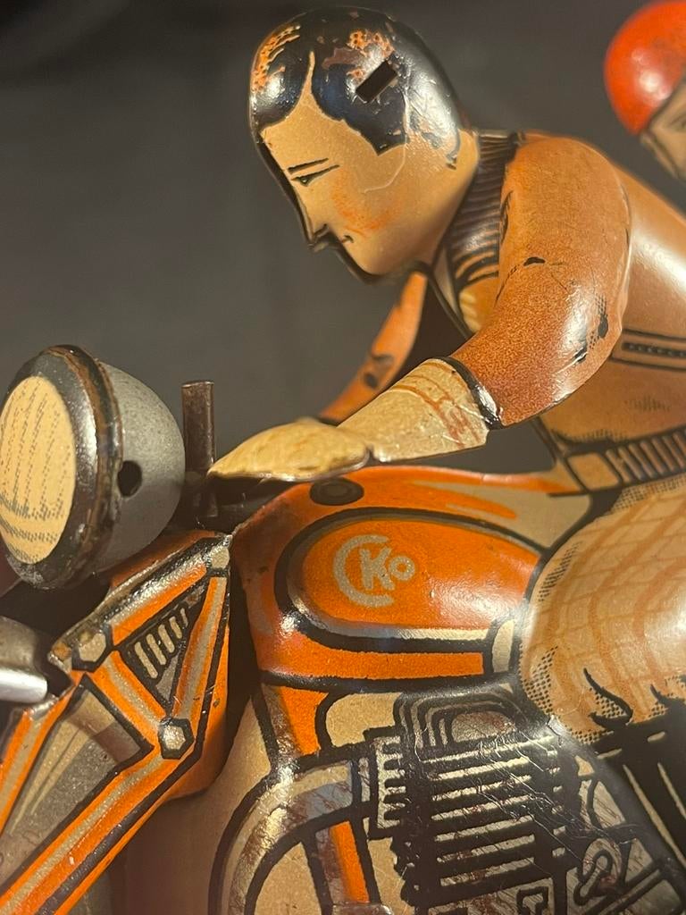 Blikken motorfiets CKO Kellerman, Antiek en Kunst, Antiek | Speelgoed, Ophalen of Verzenden