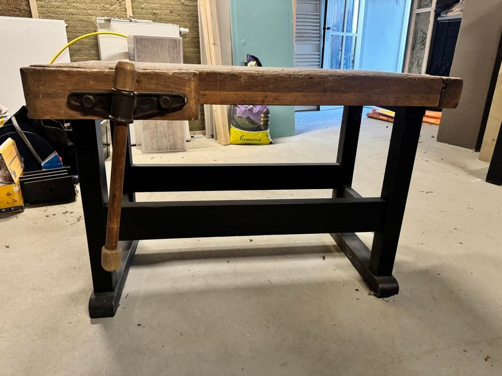 Stevige Kinder Werkbankje - 100x50x65 cm, Doe-het-zelf en Verbouw, Werkbanken, Ophalen, Gebruikt, 70 tot 120 cm, Bankschroef