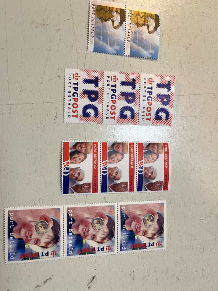 Diverse Port betaald Postzegels - TPG Post, PTT Post, V&D, Postzegels en Munten, Ophalen of Verzenden, Na 1940, Postfris