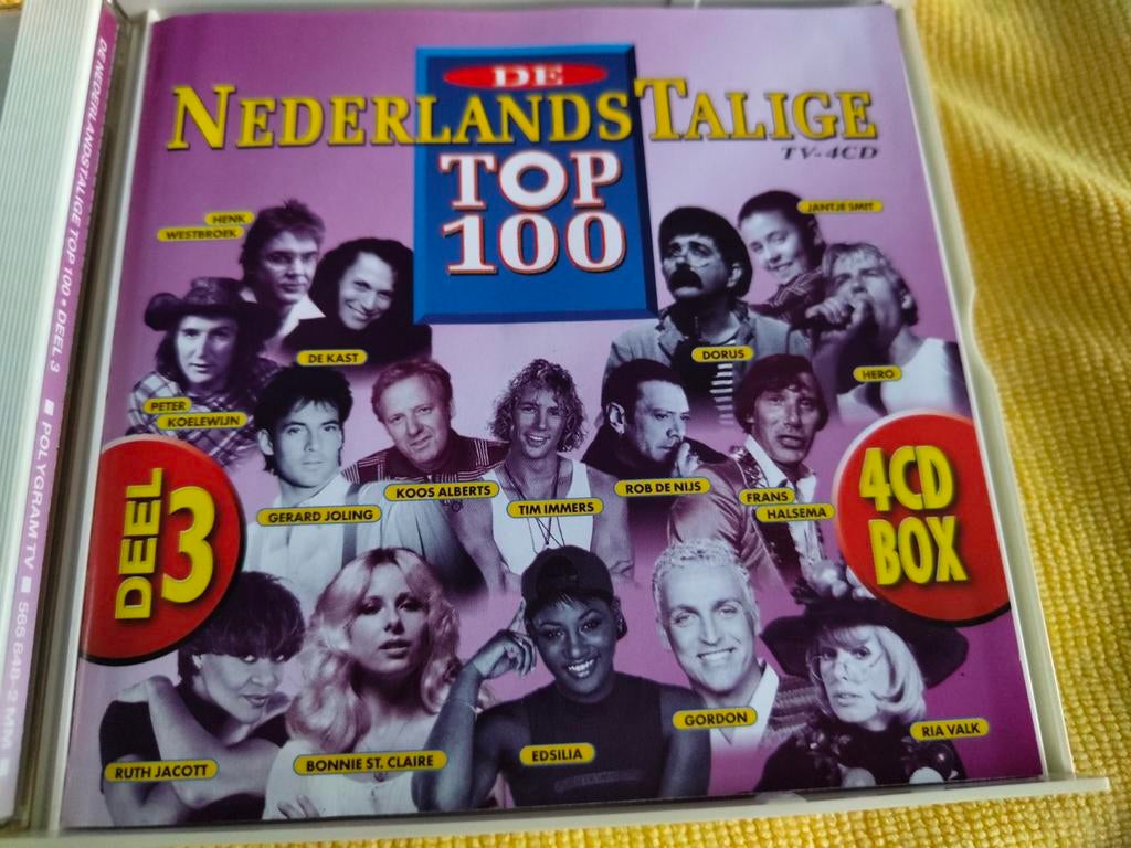 Nederlandstalige Top 100 Deel 3 - 4CD Boxset, Ophalen of Verzenden, Zo goed als nieuw, Levenslied of Smartlap, Boxset