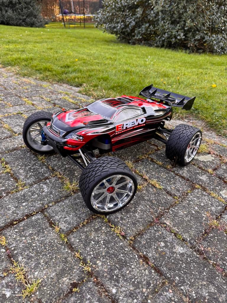 Traxxas E-Revo 1/8 6S, Elektro, Auto offroad, Ophalen of Verzenden, Zo goed als nieuw