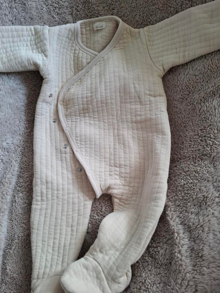 Stoer beige boxpakje met voetjes - Zeeman maat 62, Zeeman, Jongetje of Meisje, Ophalen of Verzenden, Zo goed als nieuw