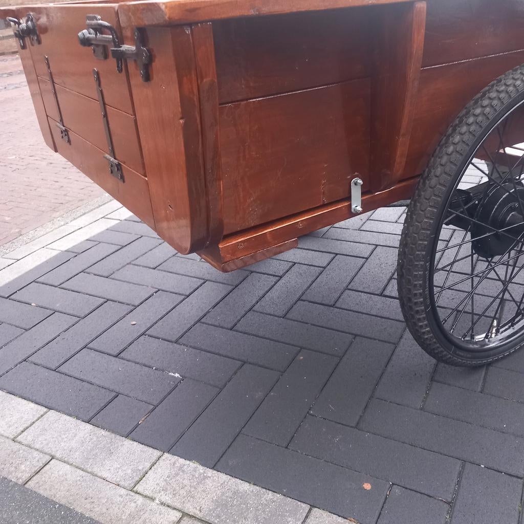 Handkar op bakfiets onderstel, Fietsen en Brommers, Ophalen
