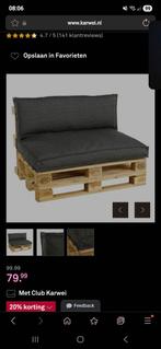 Dikke pelletbank kussen grijs, Ophalen, Kunststof