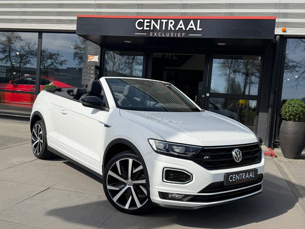 Volkswagen T-Roc Cabrio 1.5 TSI R-Line Beats|Leder|ACC|Camer, Auto's, Volkswagen, 15 km/l, 4 cilinders, Wit, Leder