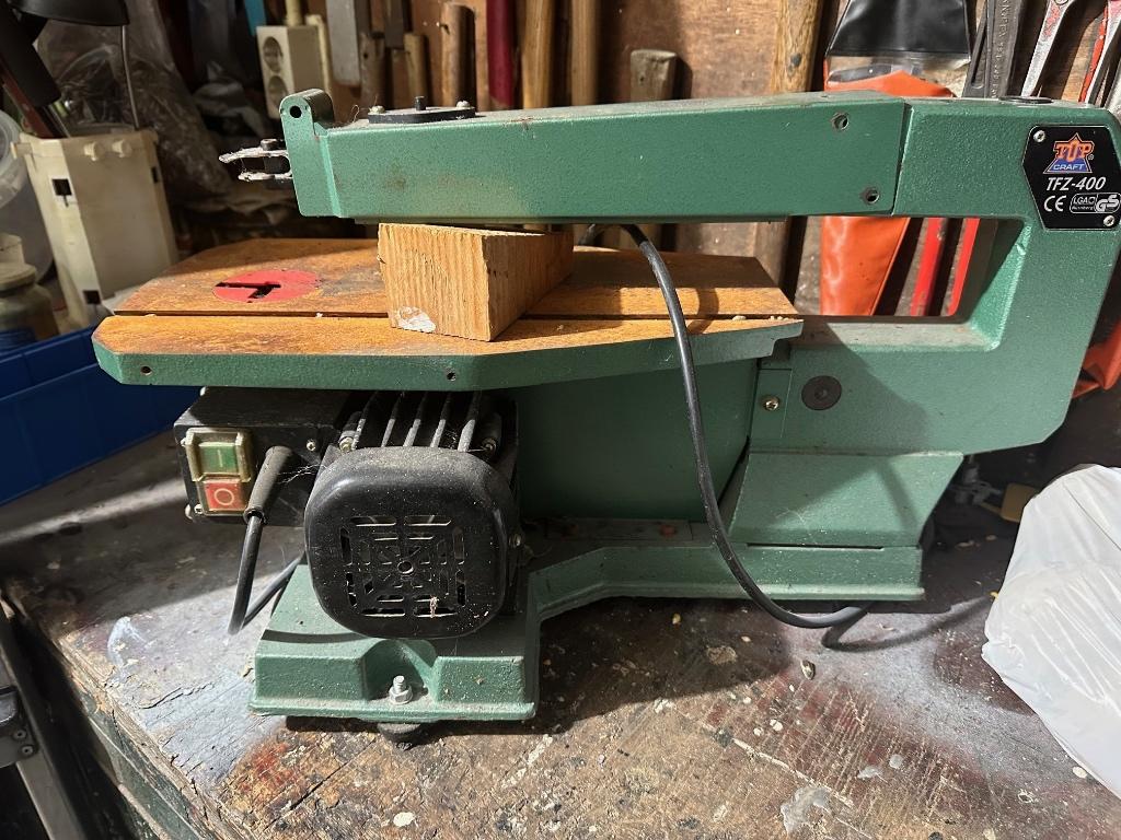 figuurzaag, Doe-het-zelf en Verbouw, Gereedschap | Zaagmachines, Ophalen, Gebruikt, Top Craft, 30 tot 70 mm