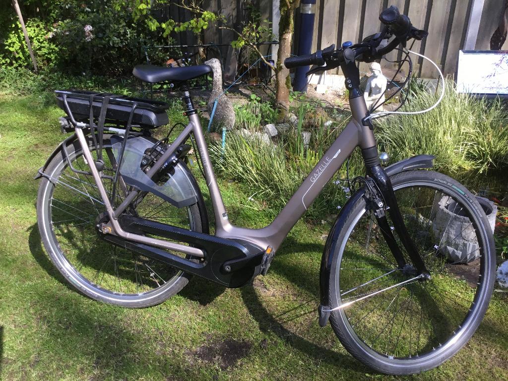 Elektrische fiets Gazelle Orange C8, Ophalen, Gebruikt, 50 km per accu of meer, 55 tot 59 cm