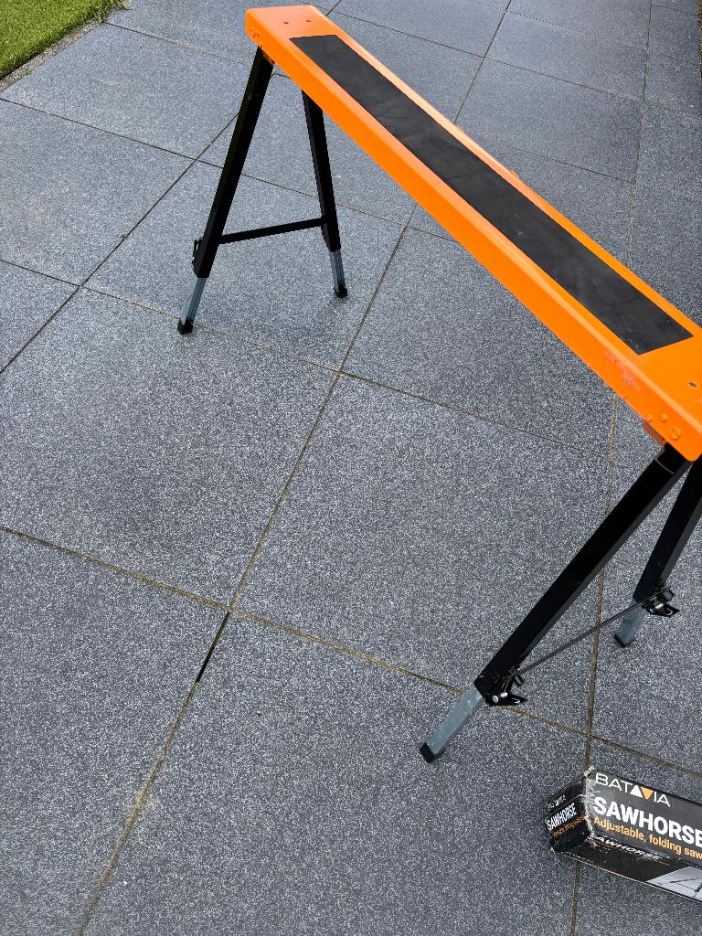 Batavia Telescopische Zaagbok 2 stuks, Doe-het-zelf en Verbouw, Werkbanken, Ophalen, Zo goed als nieuw, Inklapbaar