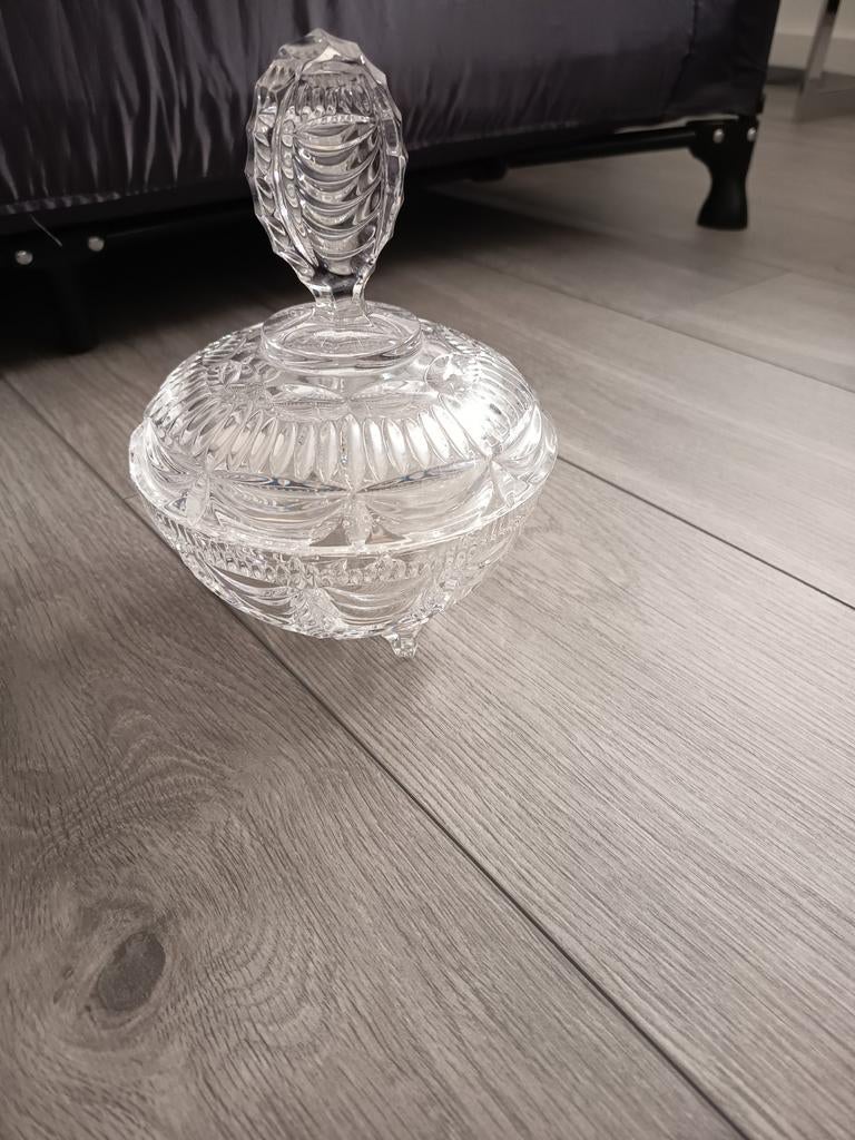 Kristallen snoep pot, Ophalen of Verzenden, Zo goed als nieuw