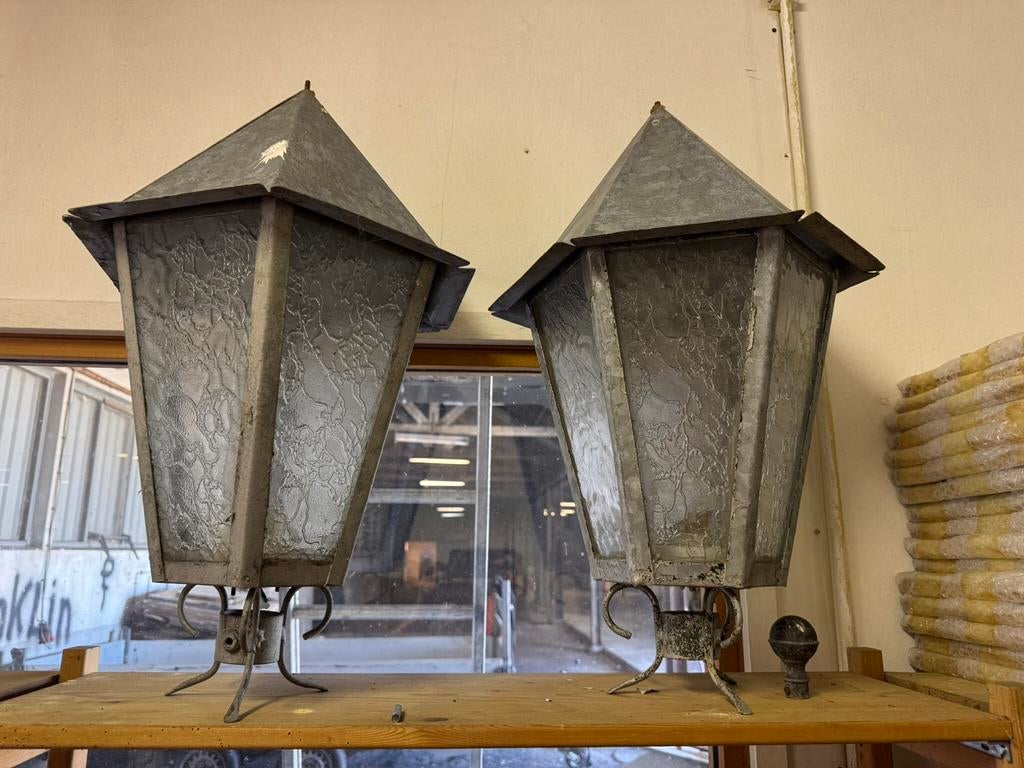 Lantaarn buitenlampen, Tuin en Terras, Buitenverlichting, Ophalen of Verzenden, Zo goed als nieuw, Netvoeding, Wandlamp