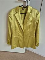 Stijlvol Satijnen Jasje - Limegroen. Maat xxs, Maat 38/40 (M), Ophalen of Verzenden, Jasje, Groen